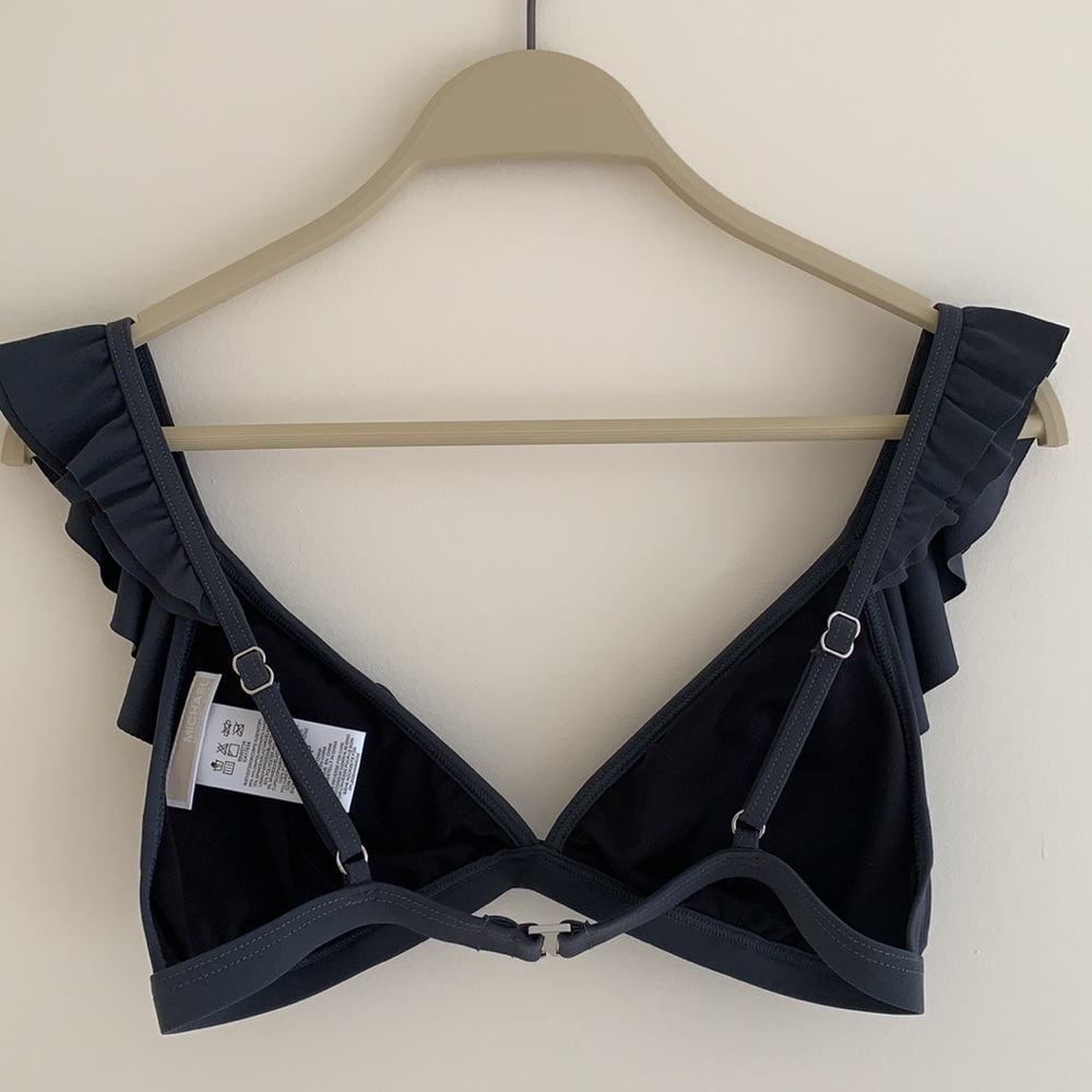 NEW MICHAEL Michael Kors Dark Gray Swimsuit Bikini - Picture 5 of 14
